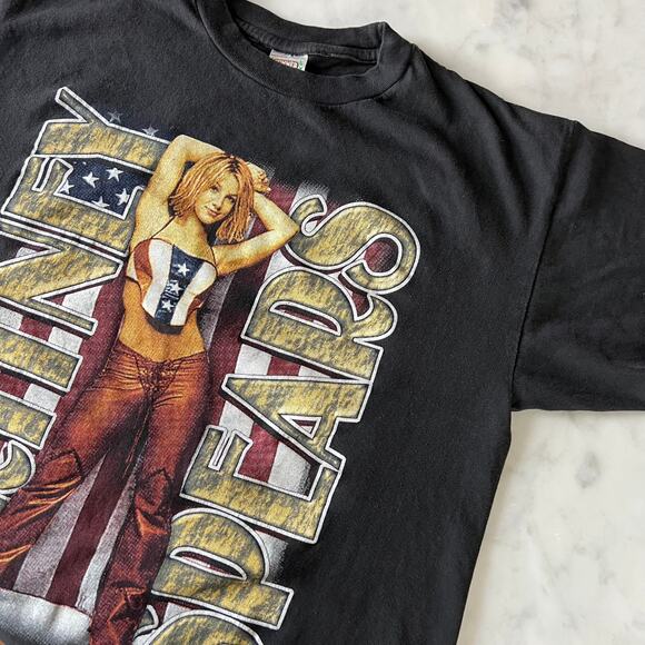 Vintage Y2K 2000s Britney Spears Oops I Did It Again Tour Two Sided Rap T Shirt - Picture 2 of 11